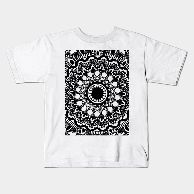 Classic Mandala Kids T-Shirt by designsbygulmohar